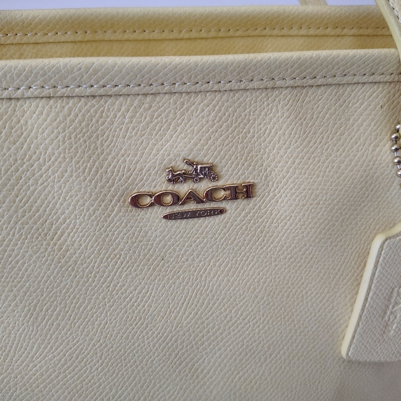 Coach Crossgrain Leather Taxi Zip Top Tote Shoulder Bag - Picture 6 of 11